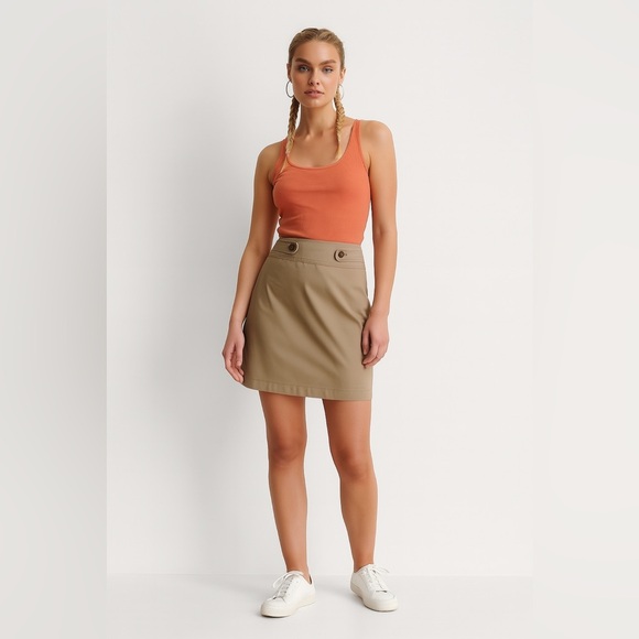 Loft Size 6 Khaki Pencil Skirt 29” Waist | Work Casual Classic Neutral Skirt - Picture 3 of 4